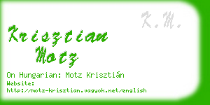 krisztian motz business card